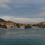 Dubrovnik view as we arrive by ferry