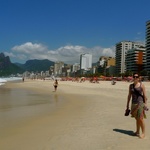 Gini on Ipanema Beach