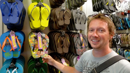 At the Havaiana store At the Havaiana store