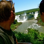 Iguacu Falls in the background