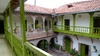 The inner courtyard of the Ninos Hostel I we stayed at in Cusco