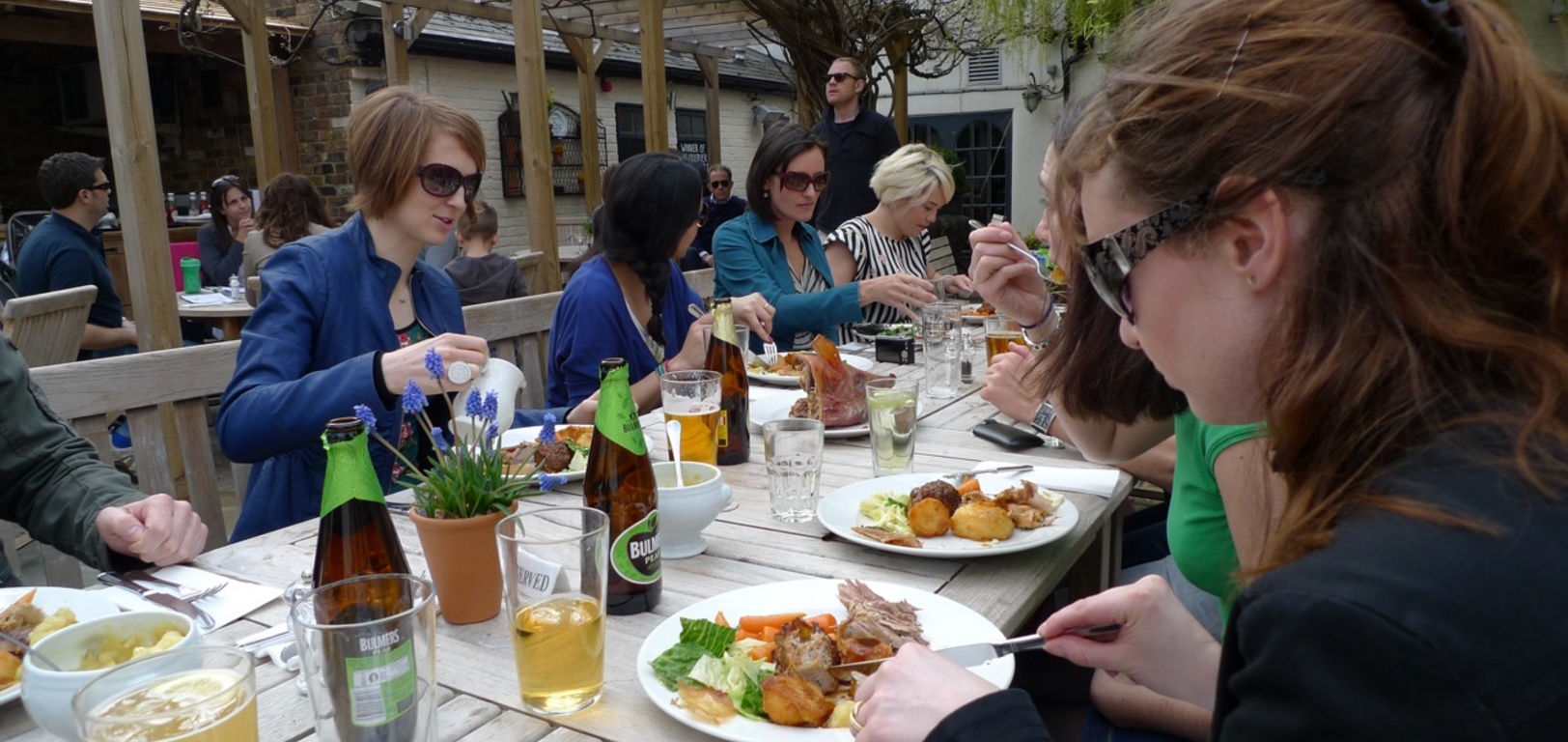 Whole Pig (and one Trout) for 13 at the Albion. Super sunny tasty!