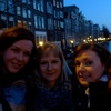 CCO girls trip to the Dam, next to canal in the Red Light district.