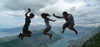 Having fun with Em and Seb at the amazing views over Kotor Bay, Montenegro.