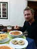 Delicious (and cheap!) Goulash, Bread Dumplings and Chips at a pub in pretty Bled, Slovenia.