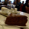 Tasty Viennese coffee (Melange) and chocolate cake for supper after a wander around town.