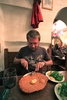 Tom get's his Vienna Schnitzel birthday dinner - a day late, but well worth the wait!