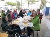 Tasty fish and chips in the rain at Lyttelton