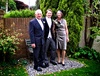 A happy groom with Mum and Dad