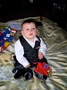 Little Ali (Alex) looking cool with his suit on