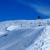 Snow boarder rail sliding a chair lift (or so it seems)