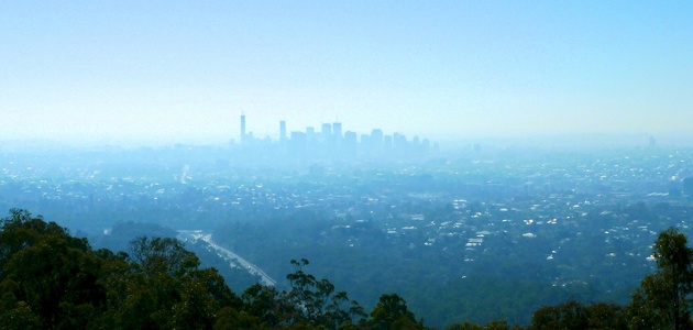 View from Mt Coot-tha of Brisbane