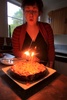 Tom bakes his first cake. Gini finally gets her 30th birthday cake!