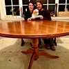 We just got Grandad's table back from having a complete makeover. Doesn't it look shiny! Lyon, no chewing!