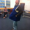 This is the last time we are ever early! Tom gets to experience being 5 months pregnant at antenatal classes