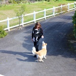 Olive gets some snooze time in the Bjorn