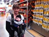 One of our many visits to Mitre 10.