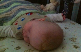 7 Month old Olive gets a new room