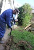 A great turn out for digging our drain to stop leaking water into the office and the start of the deck prep work!