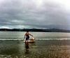 Fun at Whitianga Beach. Finally we have escaped the rain!