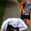 Father & daughter train for marathon around karori park
