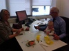 Sushi lunch in Grandad's office