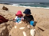 Sandcastles, sun and a sleeping Mexican at Number 16 Beach, Mornington Peninsula.