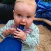 Fun in Ali's new sand pit thanks to Uncle Paul's handiwork.