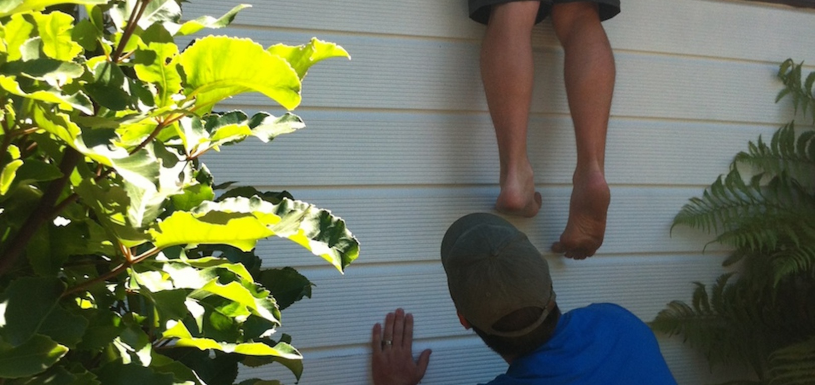 Breaking in after Lyon locked us out