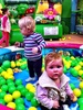 First time at laugh a lot play area, lots of fun with Lucy.