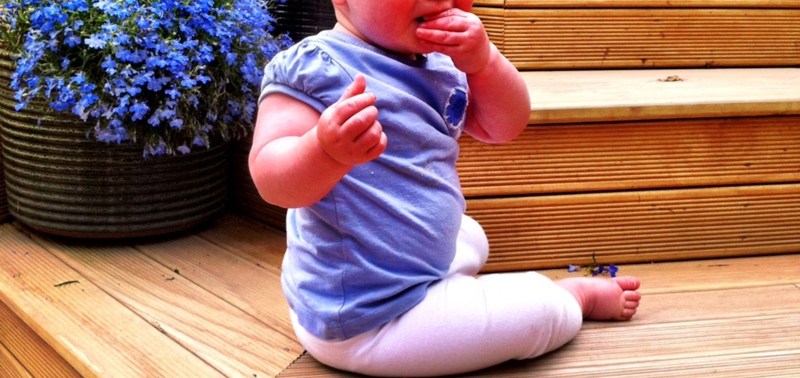 My first step! Hmm now how to get down!