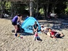 Fun at Days Bay with the Prosser's. There were sand spiders and crabs and lamingtons!