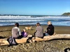 Another lovely walk along Lyall Bay on Mother's Day with Helen and Robin.