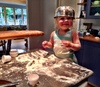 Never a dull moment baking with Olive.