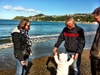 Enjoyed the sun at the dog beach with popo, granny & myah. Olive found all sorts of pebbles and shells on our wander.