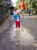 We ventured out to Huka Falls where jumping in muddy puddles was way more fun than watching the fast flowing waterfall!