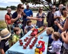 Train rides and train cake at Zachs 3 rd birthday picnic at Aotea Lagoon. Great place for the kids.