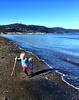 Fun at Petone beach on a crisp but beautiful morning.
