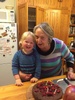Birthday dinner for grandad. Olive helped decorate the cake with precision and sung a lovely solo birthday song.