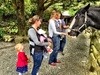 We ventured out to staglands after a 2.5 year gap with Anthony, Lana and Nige. Had a lovely afternoon and wondered why we don't go more often. Olive loved the tractor ride and the swing bridge. She was a little wary of some of the larger birds and the cheeky horse but had fun throwing food at them anyway.