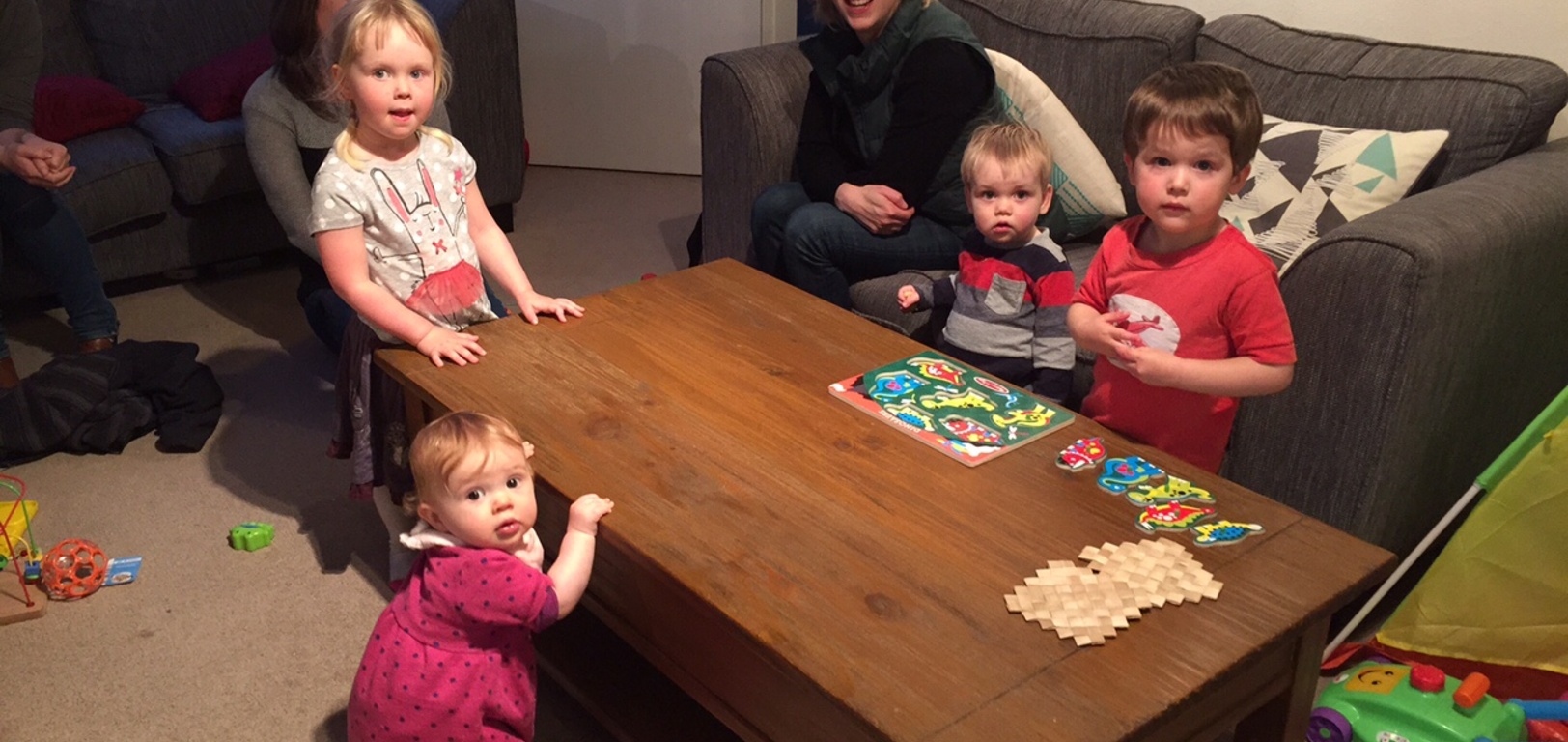 A nice catch up (and a damn strong beer) with the Foo's and McMillans. We stayed out till 6pm! Our latest night for ages. Olive was very excited to be out after dark.