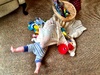 Iris got up to all sorts of mischief while mummy and Olive were at Kindy and Nan had left. Including taking the bottle!