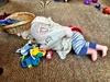 Iris got up to all sorts of mischief while mummy and Olive were at Kindy and Nan had left. Including taking the bottle!