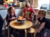 Popped in to wish Alex a happy 5th birthday! A school boy now! Olive and Violet had fun in Violets bed together while Alex was more interested in putting his cool new superhero Lego together.