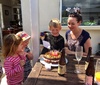 A lovely afternoon BBQ to celebrate Jens birthday and the opening of their new deck!