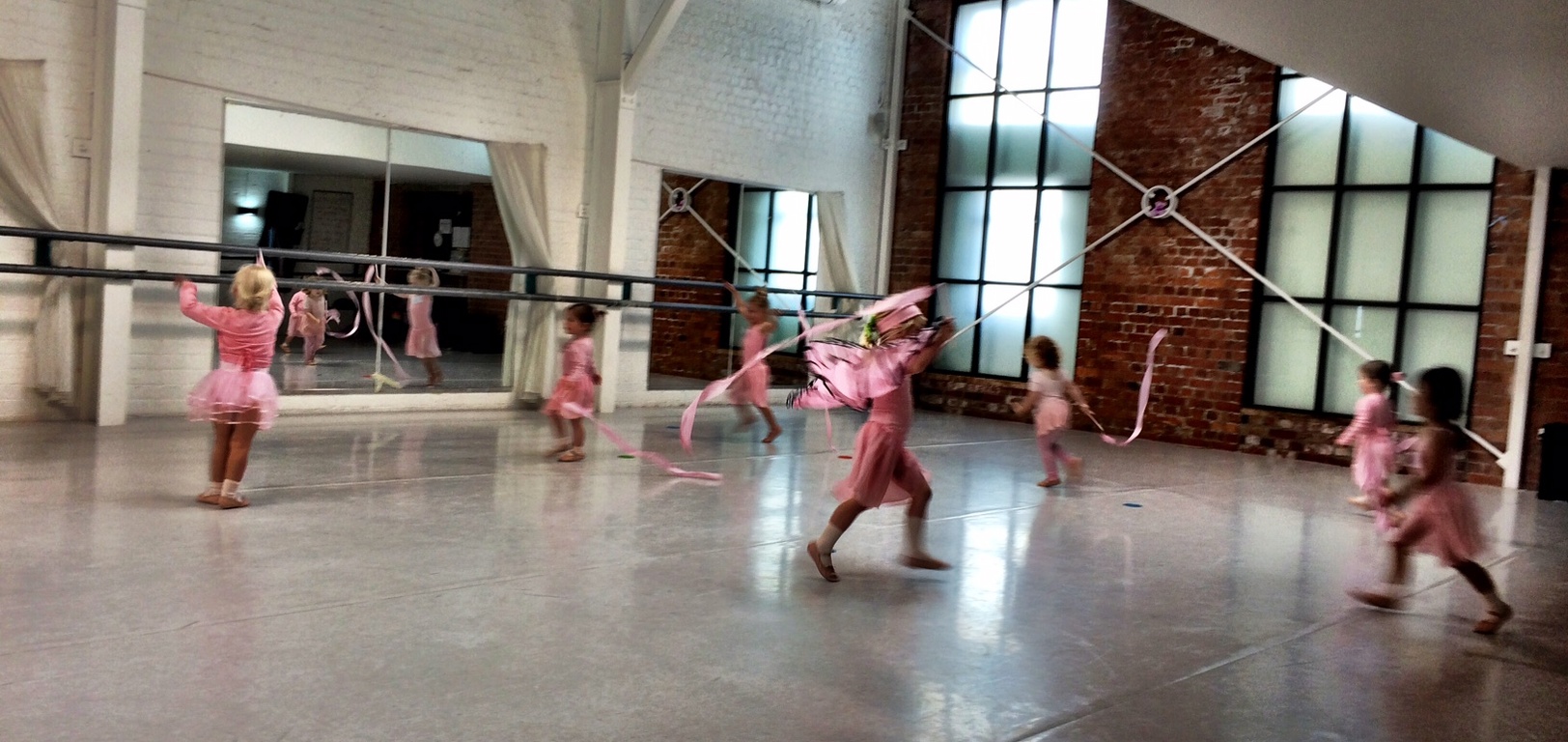 Spot the butterfly! The wings gave Olive her confidence back in ballet class, thank goodness! Now what to do next term when parents aren't allowed in class?!