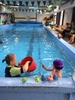 This term we took the plunge with easy swim and I wish we had done it sooner. Anthony and Lana joined our private lessons (small class) which was really lovely too. Olive has come a long way since the first session of not putting on a hat and goggles to letting Bec the teacher float olive on her back and tummy with bubbles. The end goal being able to put her head under which she doesn't like doing yet! But her bubbles are getting most of her face wet so we are getting there!