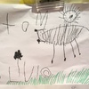 Olives latest creations. A tiger in the grass and a zebra. She has started to use colours for different elements which is pretty exciting.