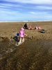 The girls had a lovely time on Riversdale beach and river inlet.
