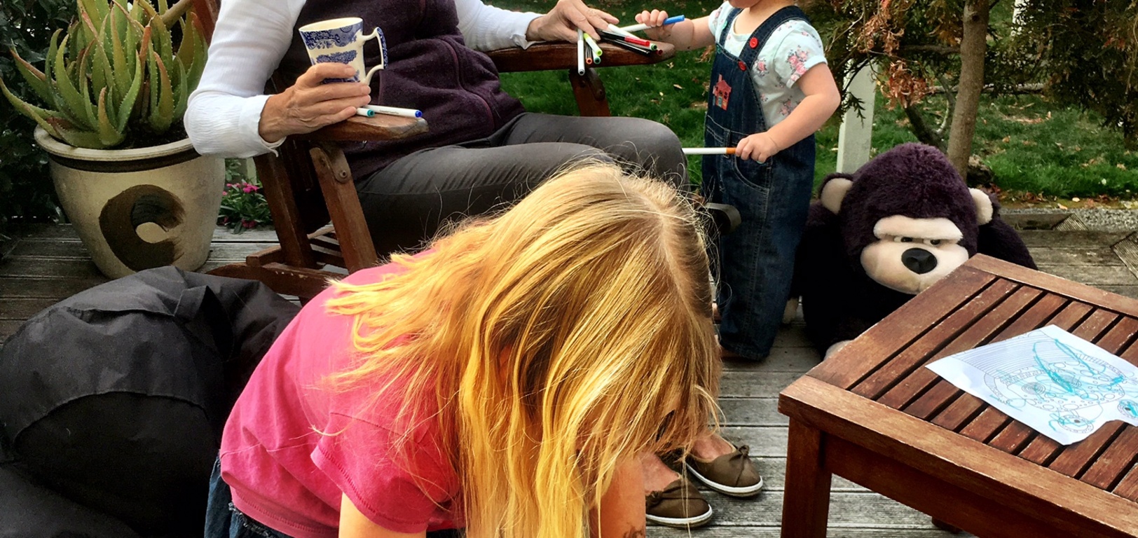 A fun day out at Granny and Poppas with Daddy. Iris had a good sleep and went down without a peep. Olive preferred to stay behind with Granny so Daddy and Poppa could see the Prosser house foundations taking shape! Loving Olives new found independence and confidence.